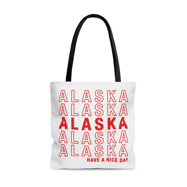 Alaska Retro Thank You Tote Bag-Allegiant Goods Co. Vintage Sports Apparel