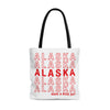 Alaska Retro Thank You Tote Bag-Large-Allegiant Goods Co. Vintage Sports Apparel