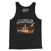 It’s A Great Day For Some Baseball Men/Unisex Tank Top-Charcoal Black TriBlend-Allegiant Goods Co. Vintage Sports Apparel