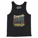 Sequoia National Park Men/Unisex Tank Top-Charcoal Black TriBlend-Allegiant Goods Co. Vintage Sports Apparel