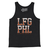 Lfg Phl Men/Unisex Tank Top-Charcoal Black TriBlend-Allegiant Goods Co. Vintage Sports Apparel