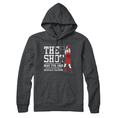 The Shot Hoodie-Charcoal Heather-Allegiant Goods Co. Vintage Sports Apparel
