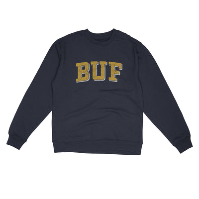 BUF Varsity Midweight Crewneck Sweatshirt-Classic Navy-Allegiant Goods Co. Vintage Sports Apparel