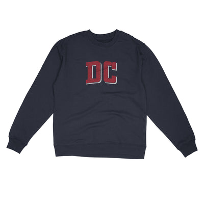 Dc Varsity Midweight Crewneck Sweatshirt-Classic Navy-Allegiant Goods Co. Vintage Sports Apparel