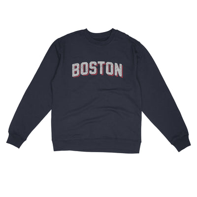 Boston Varsity Midweight Crewneck Sweatshirt-Classic Navy-Allegiant Goods Co. Vintage Sports Apparel