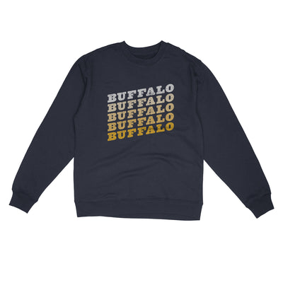 Buffalo Vintage Repeat Midweight Crewneck Sweatshirt-Classic Navy-Allegiant Goods Co. Vintage Sports Apparel