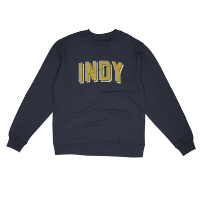 Indy Varsity Midweight Crewneck Sweatshirt-Classic Navy-Allegiant Goods Co. Vintage Sports Apparel