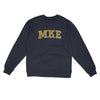 Mke Varsity Midweight Crewneck Sweatshirt-Classic Navy-Allegiant Goods Co. Vintage Sports Apparel
