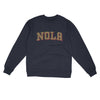 Nola Varsity Midweight Crewneck Sweatshirt-Classic Navy-Allegiant Goods Co. Vintage Sports Apparel