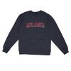 Atlanta Varsity Midweight Crewneck Sweatshirt-Classic Navy-Allegiant Goods Co. Vintage Sports Apparel