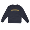 Morgantown Varsity Midweight Crewneck Sweatshirt-Classic Navy-Allegiant Goods Co. Vintage Sports Apparel