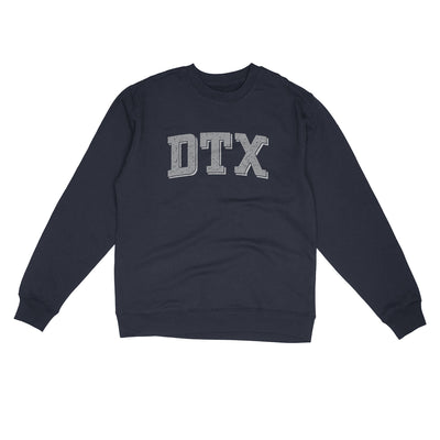 Dtx Varsity Midweight Crewneck Sweatshirt-Classic Navy-Allegiant Goods Co. Vintage Sports Apparel