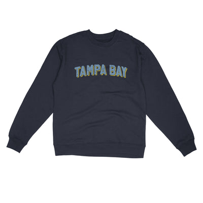 Tampa Bay Varsity Midweight Crewneck Sweatshirt-Classic Navy-Allegiant Goods Co. Vintage Sports Apparel