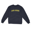 Ann Arbor Varsity Midweight Crewneck Sweatshirt-Classic Navy-Allegiant Goods Co. Vintage Sports Apparel