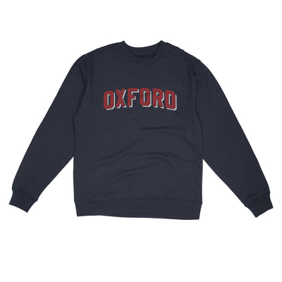 Oxford Varsity Midweight Crewneck Sweatshirt-Classic Navy-Allegiant Goods Co. Vintage Sports Apparel