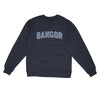 Bangor Maine Varsity Midweight Crewneck Sweatshirt-Classic Navy-Allegiant Goods Co. Vintage Sports Apparel