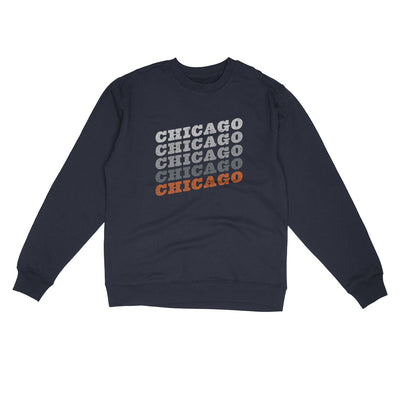 Chicago Vintage Repeat Midweight Crewneck Sweatshirt-Classic Navy-Allegiant Goods Co. Vintage Sports Apparel