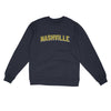 Nashville Varsity Midweight Crewneck Sweatshirt-Classic Navy-Allegiant Goods Co. Vintage Sports Apparel