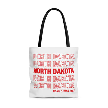 North Dakota Retro Thank You Tote Bag-Allegiant Goods Co. Vintage Sports Apparel
