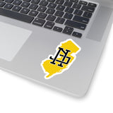 New Jersey Home State Sticker (Yellow & Black)-Allegiant Goods Co. Vintage Sports Apparel
