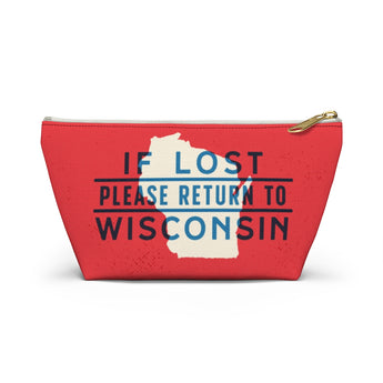 If Lost Return to Wisconsin Accessory Bag-Allegiant Goods Co. Vintage Sports Apparel