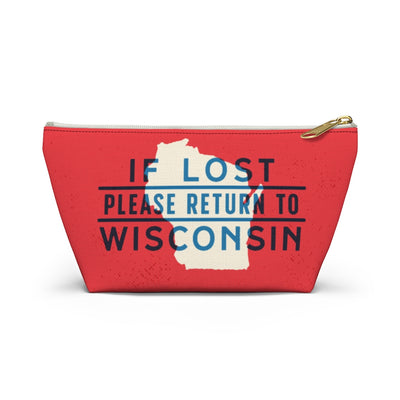 If Lost Return to Wisconsin Accessory Bag-Small-Allegiant Goods Co. Vintage Sports Apparel