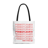 Pennsylvania Retro Thank You Tote Bag-Allegiant Goods Co. Vintage Sports Apparel