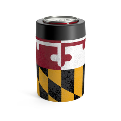 Maryland State Flag Can Cooler-12oz-Allegiant Goods Co. Vintage Sports Apparel