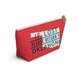 If Lost Return to Oklahoma Accessory Bag-Allegiant Goods Co. Vintage Sports Apparel