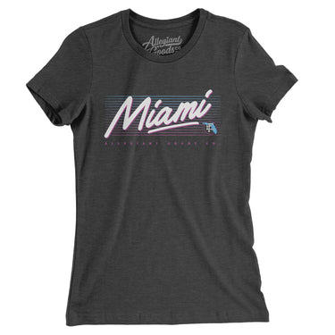 Miami Retro Women's T-Shirt-Allegiant Goods Co. Vintage Sports Apparel