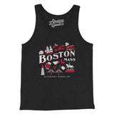 Boston Things Men/Unisex Tank Top-Dark Grey Heather-Allegiant Goods Co. Vintage Sports Apparel
