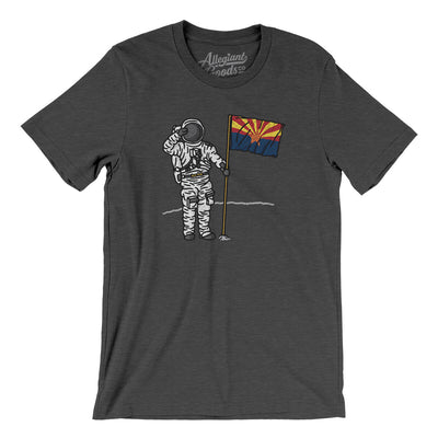 Arizona Flag Moonman Men/Unisex T-Shirt-Dark Grey Heather-Allegiant Goods Co. Vintage Sports Apparel