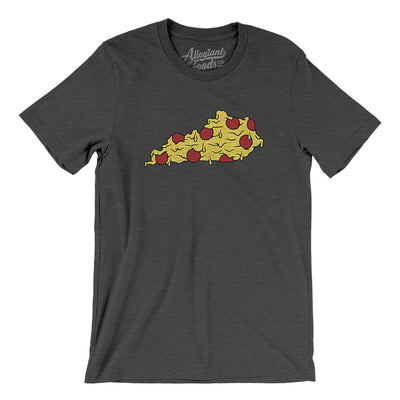 Kentucky Pizza State Men/Unisex T-Shirt-Dark Grey Heather-Allegiant Goods Co. Vintage Sports Apparel