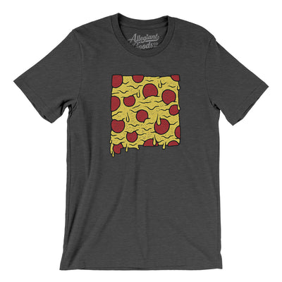 New Mexico Pizza State Men/Unisex T-Shirt-Dark Grey Heather-Allegiant Goods Co. Vintage Sports Apparel