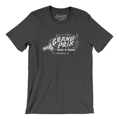 Grand Prix Race-O-Rama Men/Unisex T-Shirt-Dark Grey Heather-Allegiant Goods Co. Vintage Sports Apparel