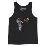 Maryland Flag Moonman Men/Unisex Tank Top-Dark Grey Heather-Allegiant Goods Co. Vintage Sports Apparel