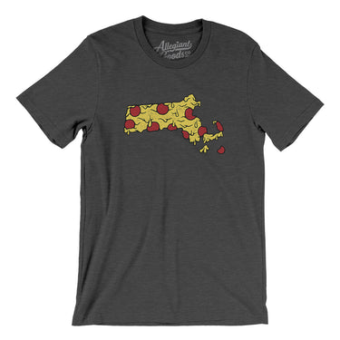 Massachusetts Pizza State Men/Unisex T-Shirt-Allegiant Goods Co. Vintage Sports Apparel