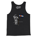 Colorado Flag Moonman Men/Unisex Tank Top-Dark Grey Heather-Allegiant Goods Co. Vintage Sports Apparel