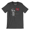 Tennessee Flag Moonman Men/Unisex T-Shirt-Dark Grey Heather-Allegiant Goods Co. Vintage Sports Apparel