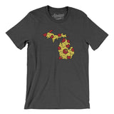 Michigan Pizza State Men/Unisex T-Shirt-Allegiant Goods Co. Vintage Sports Apparel