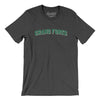 Grand Forks North Dakota Varsity Men/Unisex T-Shirt-Dark Grey Heather-Allegiant Goods Co. Vintage Sports Apparel