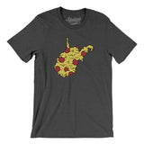 West Virginia Pizza State Men/Unisex T-Shirt-Allegiant Goods Co. Vintage Sports Apparel