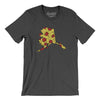 Alaska Pizza State Men/Unisex T-Shirt-Dark Grey Heather-Allegiant Goods Co. Vintage Sports Apparel