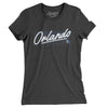 Orlando Retro Women's T-Shirt-Dark Grey Heather-Allegiant Goods Co. Vintage Sports Apparel