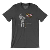Maryland Flag Moonman Men/Unisex T-Shirt-Allegiant Goods Co. Vintage Sports Apparel