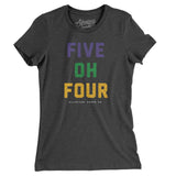 New Orleans 504 Women's T-Shirt-Dark Grey Heather-Allegiant Goods Co. Vintage Sports Apparel
