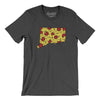 Connecticut Pizza State Men/Unisex T-Shirt-Dark Grey Heather-Allegiant Goods Co. Vintage Sports Apparel