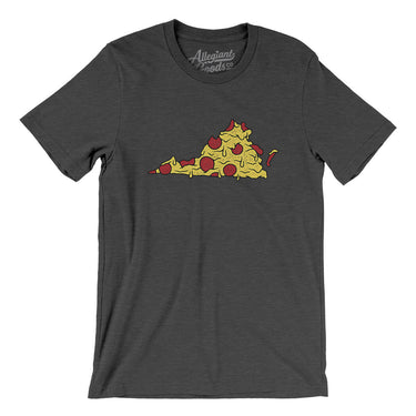 Virginia Pizza State Men/Unisex T-Shirt-Allegiant Goods Co. Vintage Sports Apparel