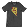 Nevada Pizza State Men/Unisex T-Shirt-Dark Grey Heather-Allegiant Goods Co. Vintage Sports Apparel