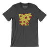 Arkansas Pizza State Men/Unisex T-Shirt-Dark Grey Heather-Allegiant Goods Co. Vintage Sports Apparel